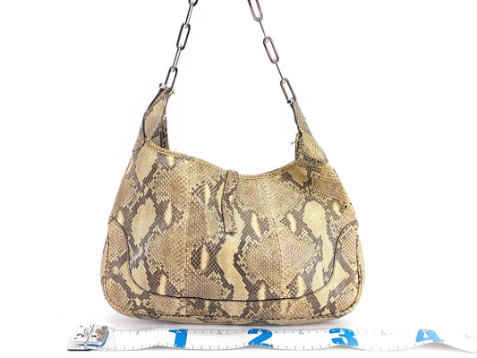 GUCCI Jackie Python Shoulder Bag