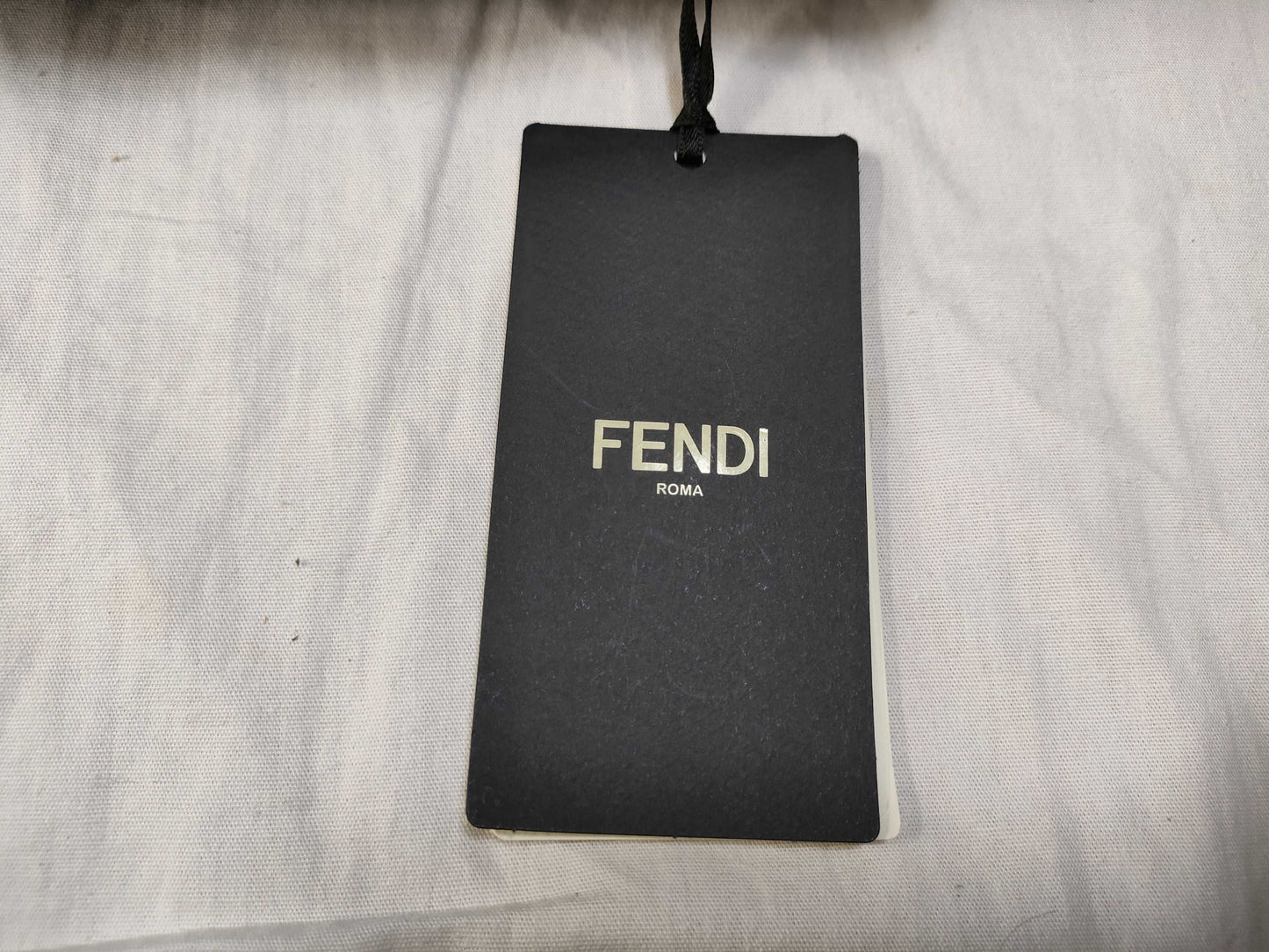 FENDI Runway FF ​​Logo Woven Silk Reversible Down Jacket