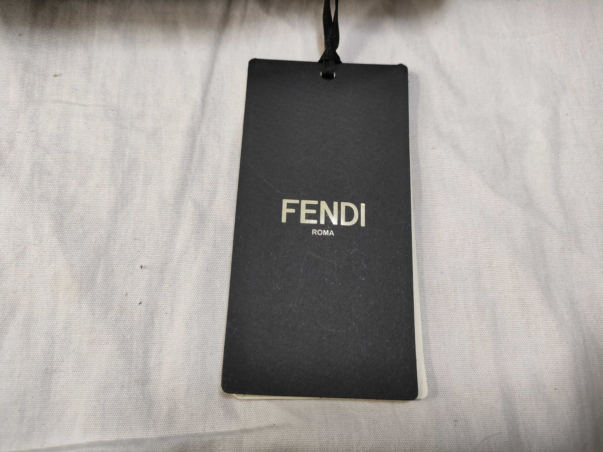 FENDI Runway FF ​​Logo Woven Silk Reversible Down Jacket