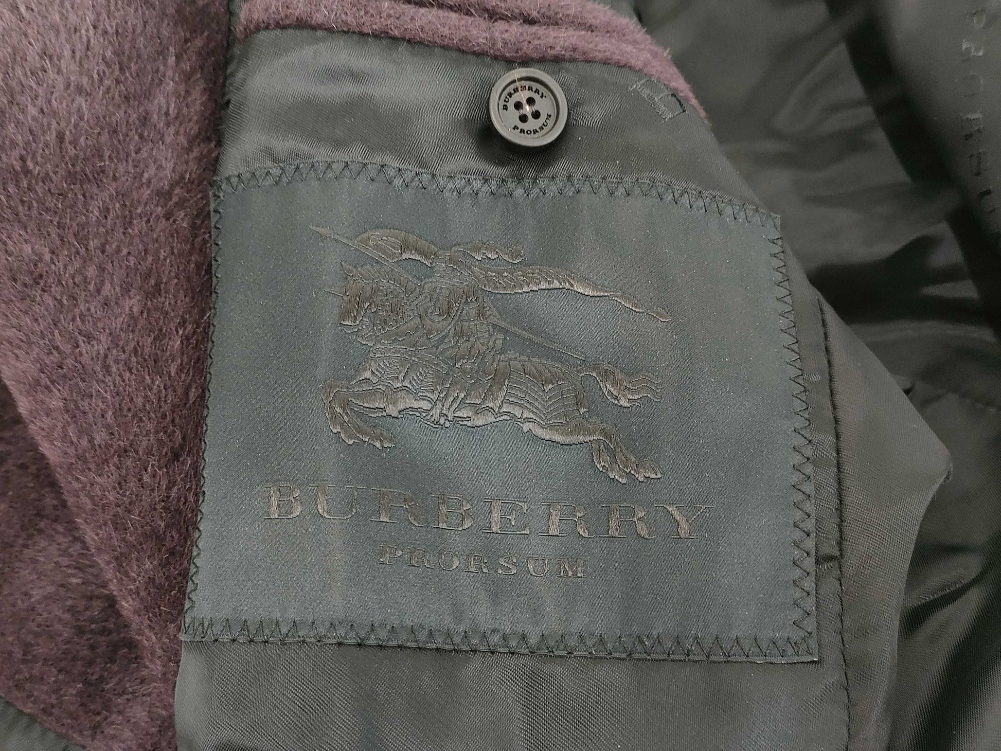 BURBERRY Prorsum Alpaca Fur Coat, Size 44