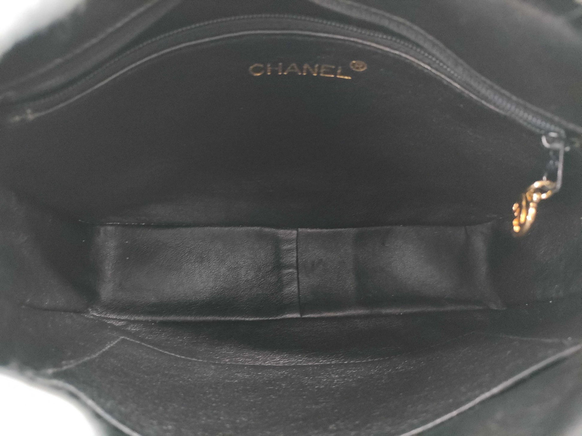 CHANEL satin shoulder bag