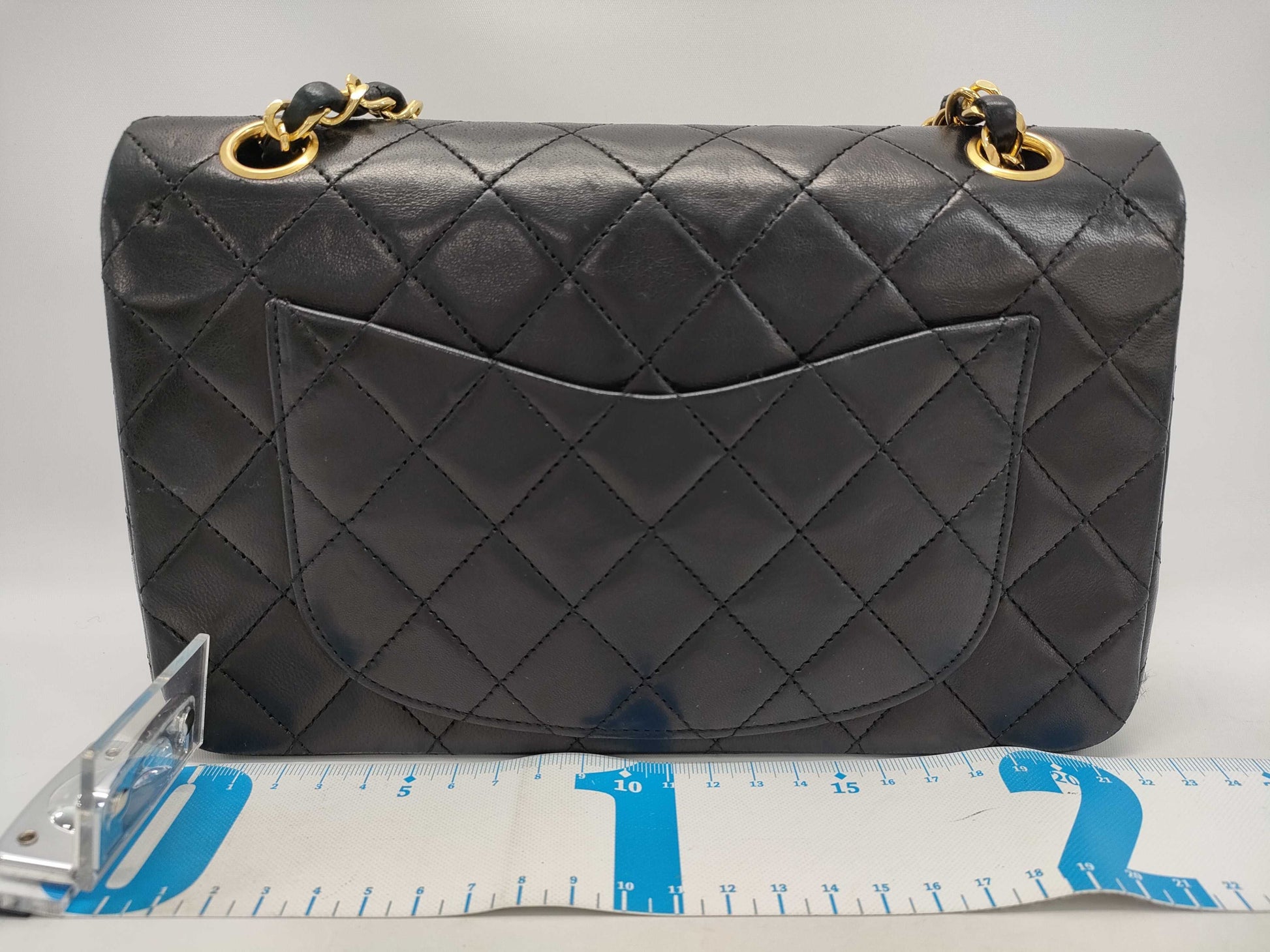 CHANEL Matelasse Coco Mark Turn Lock Double Chain Double Flap Shoulder Bag