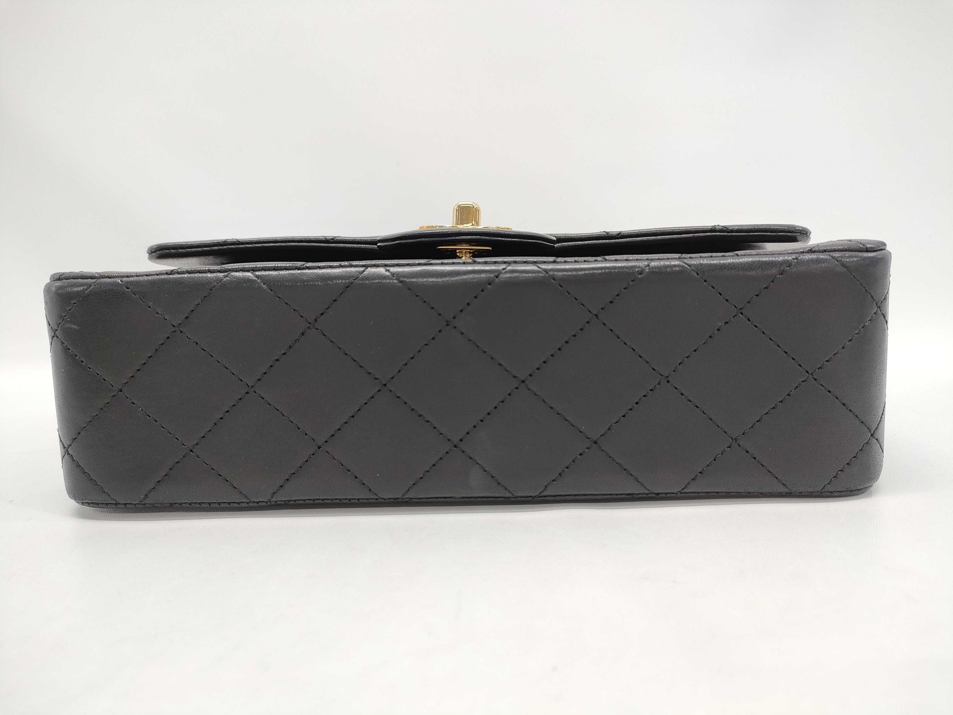 CHANEL Matelasse Coco Mark Turn Lock Double Chain Double Flap Shoulder Bag