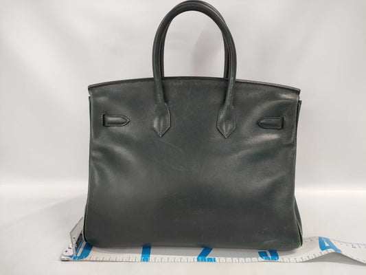 HERMES Birkin 35, Gold Hardware, Green, □*Handbag