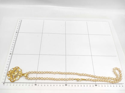 CHANEL Coco Mark Pearl Necklace