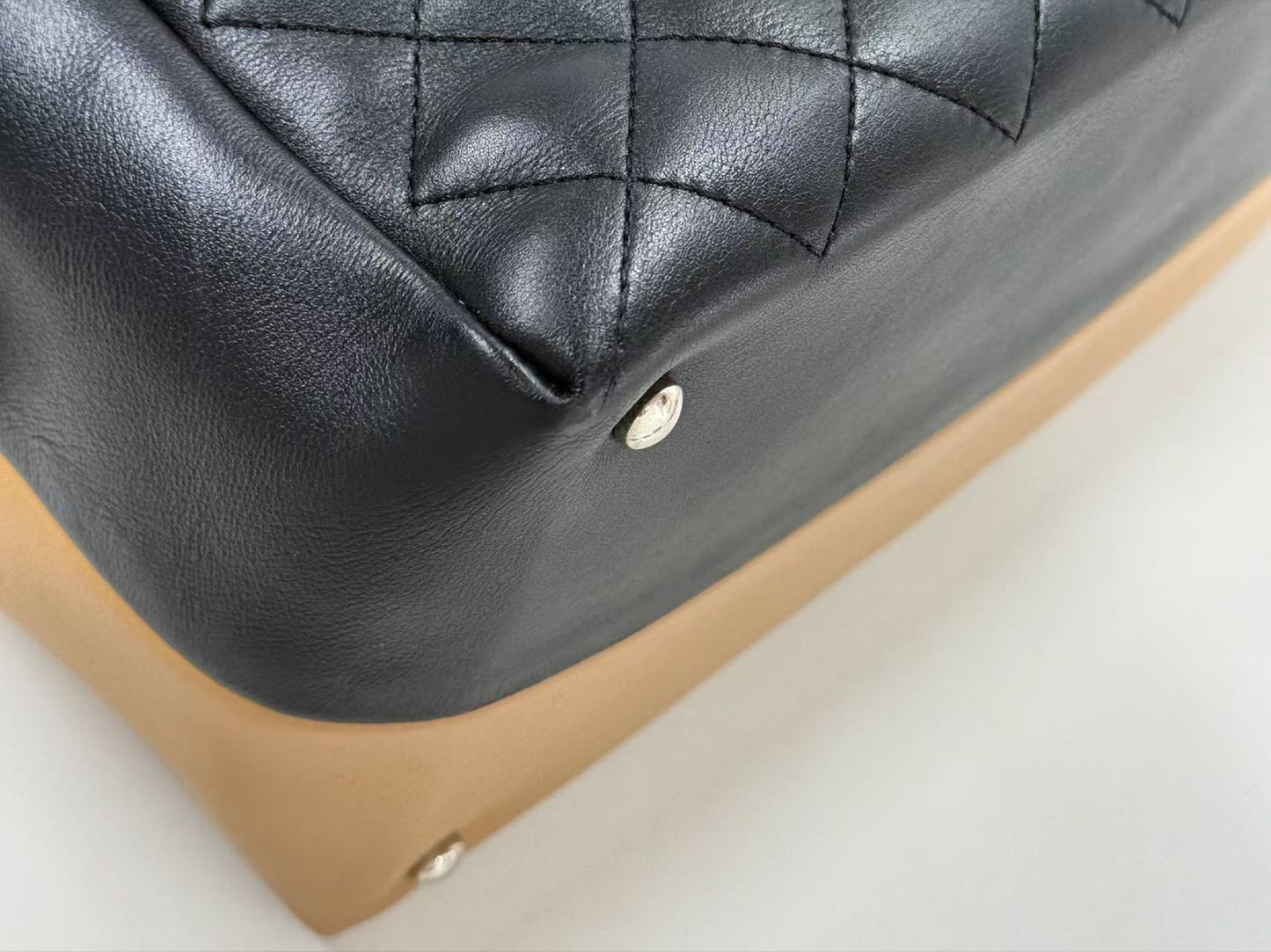 CHANEL Matelasse Coco Charm 2-Way Two-Tone Calfskin Bag, W30cm x H21cm x D16cm, Approx. 22nd Series [Sealed], Silver Hardware, Boston Bag, 22282977
