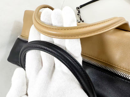 CHANEL Matelasse Coco Charm 2-Way Two-Tone Calfskin Bag, W30cm x H21cm x D16cm, Approx. 22nd Series [Sealed], Silver Hardware, Boston Bag, 22282977