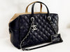 CHANEL Matelasse Coco Charm 2-Way Two-Tone Calfskin Bag, W30cm x H21cm x D16cm, Approx. 22nd Series [Sealed], Silver Hardware, Boston Bag, 22282977