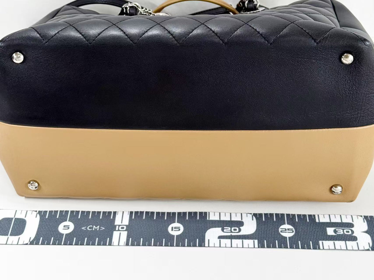 CHANEL Matelasse Coco Charm 2-Way Two-Tone Calfskin Bag, W30cm x H21cm x D16cm, Approx. 22nd Series [Sealed], Silver Hardware, Boston Bag, 22282977