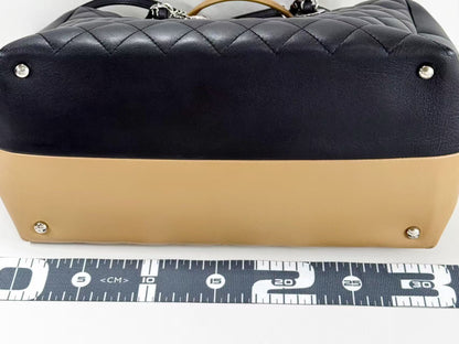 CHANEL Matelasse Coco Charm 2-Way Two-Tone Calfskin Bag, W30cm x H21cm x D16cm, Approx. 22nd Series [Sealed], Silver Hardware, Boston Bag, 22282977