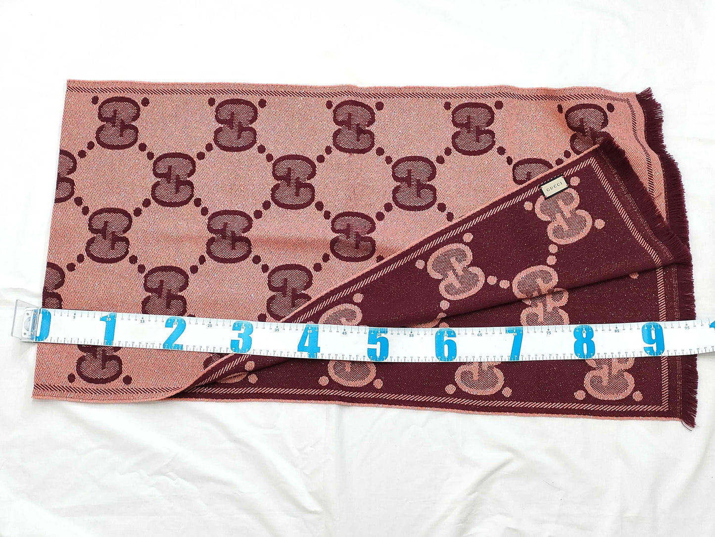 GUCCI Pink Glitter Scarf