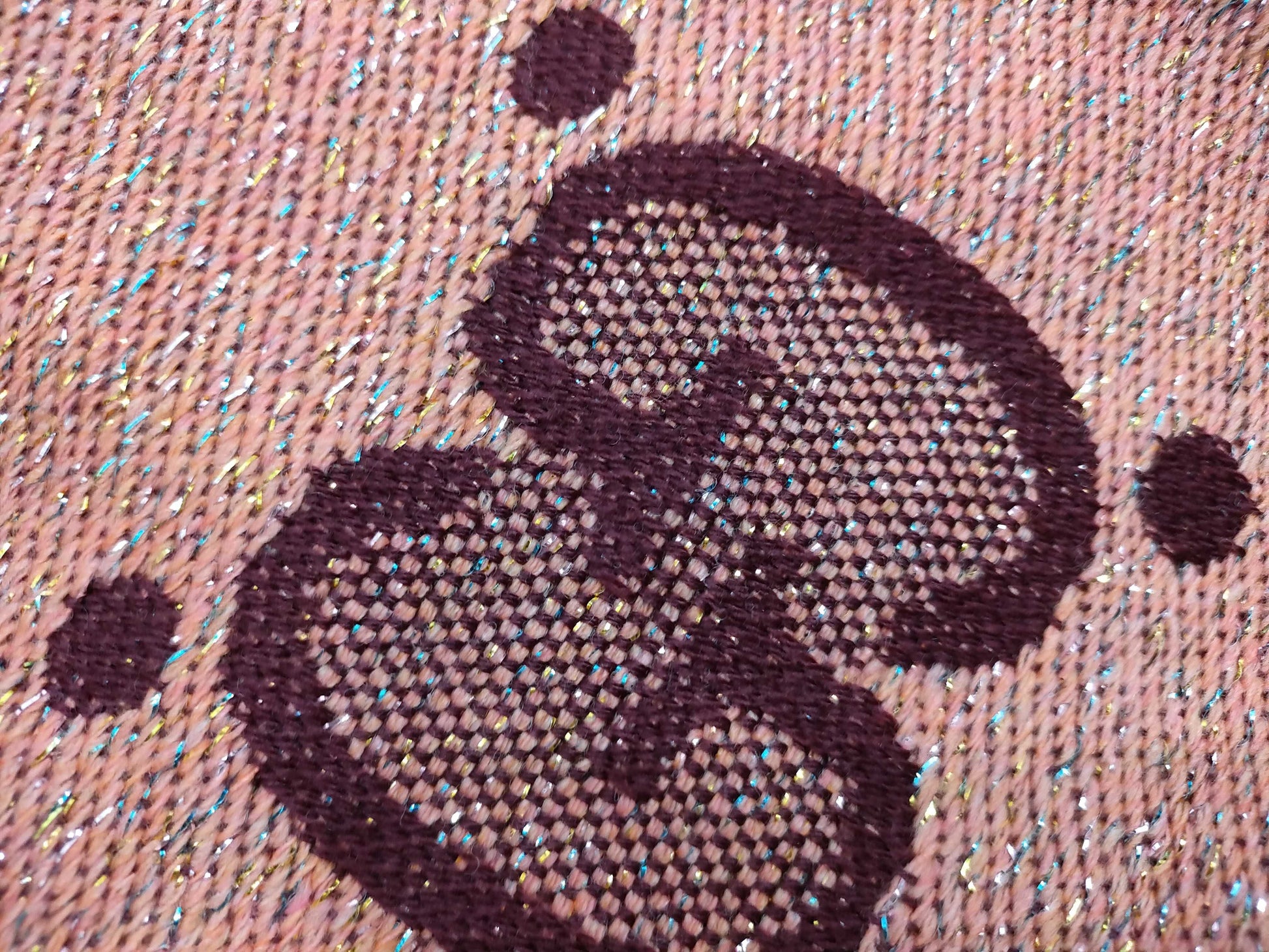 GUCCI Pink Glitter Scarf