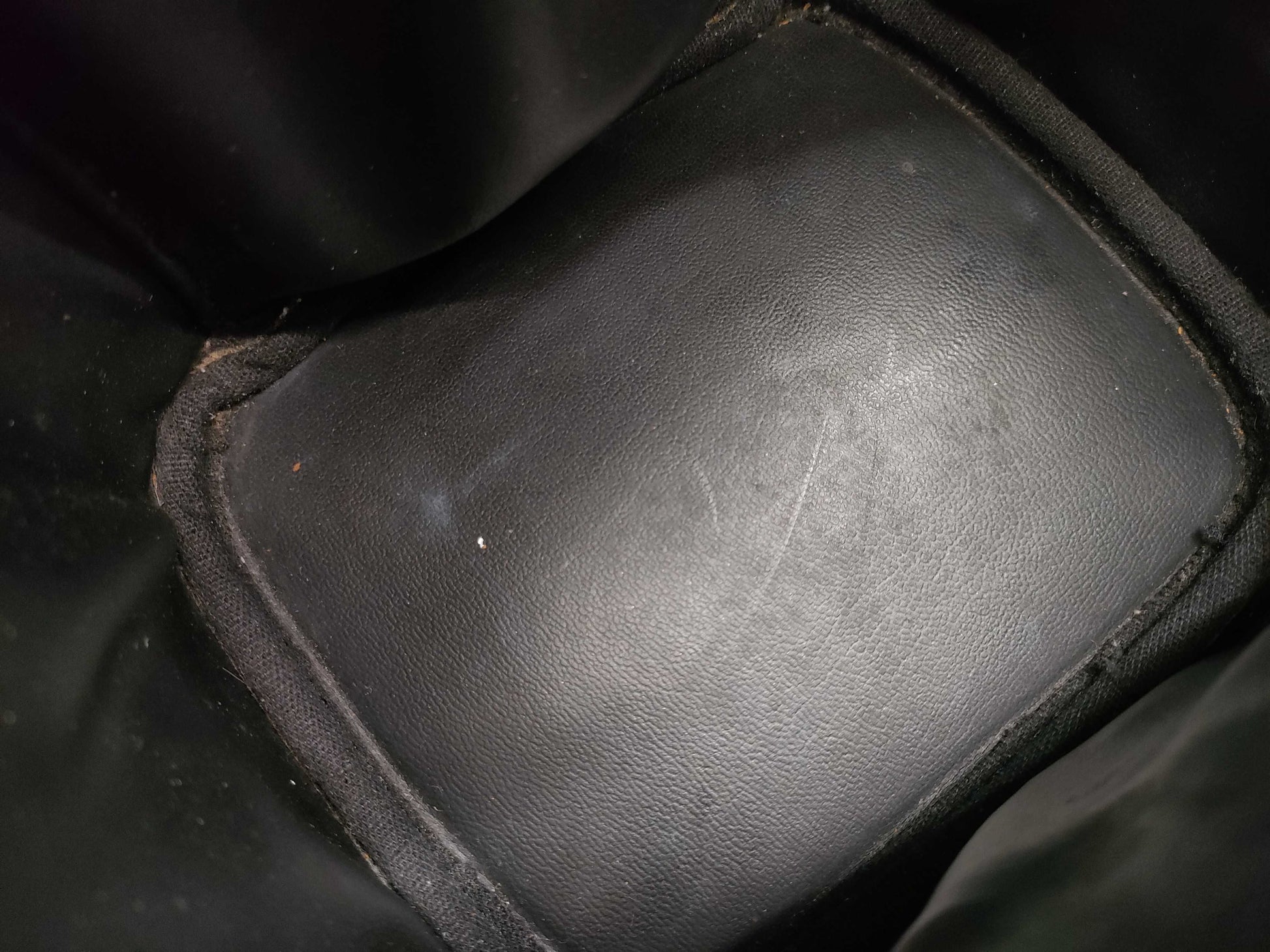 CHANEL Caviar Skin Pouch Coco Mark Black Vanity Bag