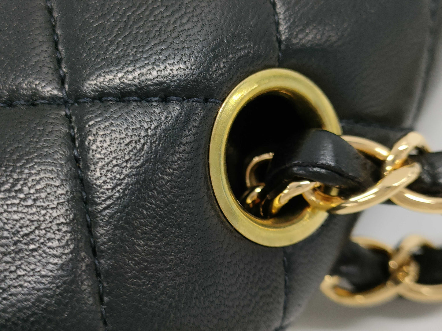 CHANEL Matelasse Chain Turnlock Black Shoulder Bag