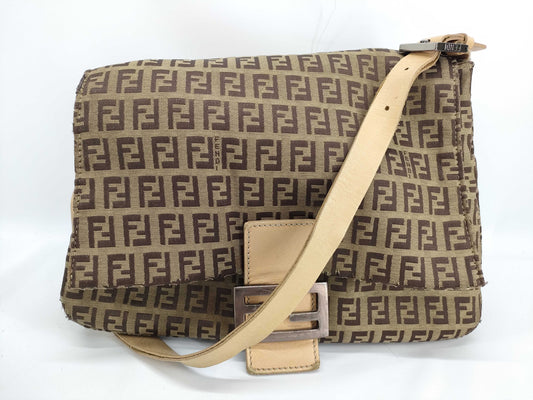 FENDI Zucchino Shoulder Bag in Zucca Pattern, Mamma Bucket
