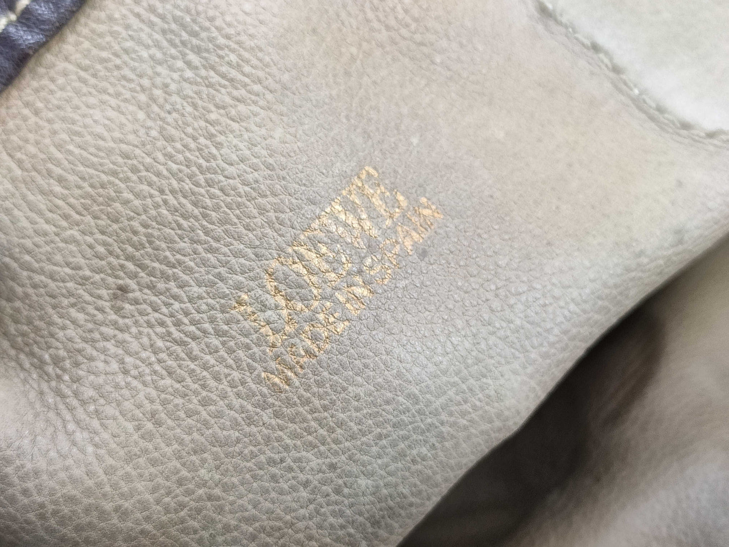 LOEWE Anagram Suede Brown Tote Bag with Pouch