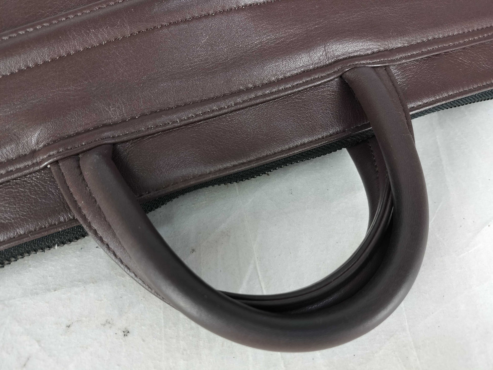 PORTER Around Briefcase, Leather, Brown, 003-03166, Business Bag
