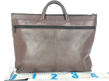 PORTER Around Briefcase, Leather, Brown, 003-03166, Business Bag