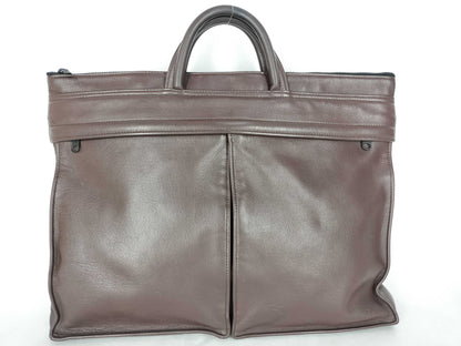 PORTER Around Briefcase, Leather, Brown, 003-03166, Business Bag