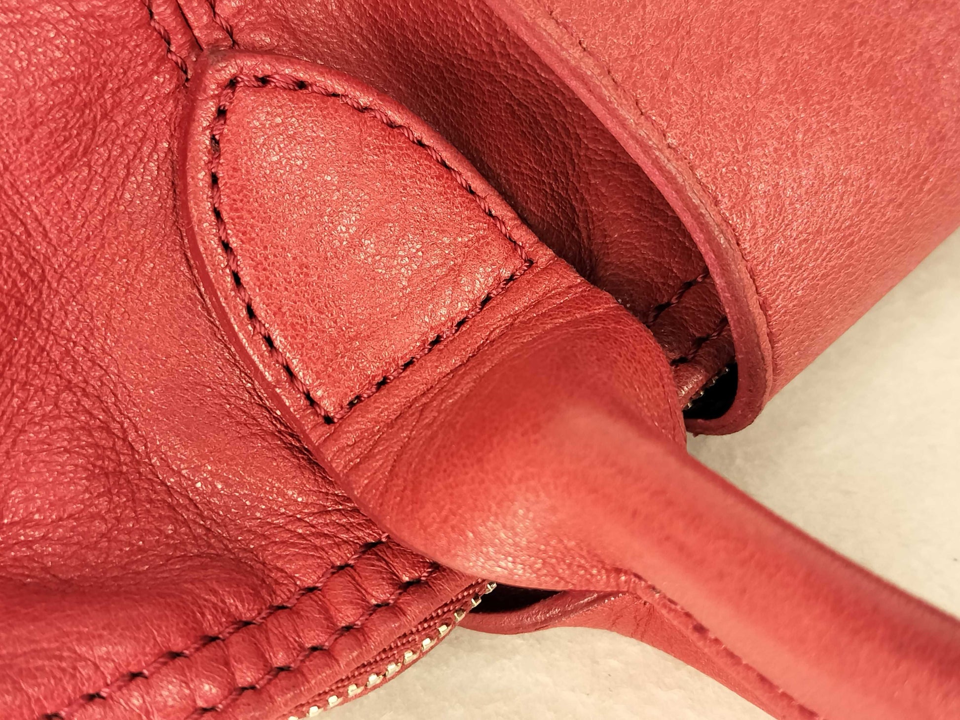 LONG CHAMP Le Pliage 2-Way Handbag Leather Handbag