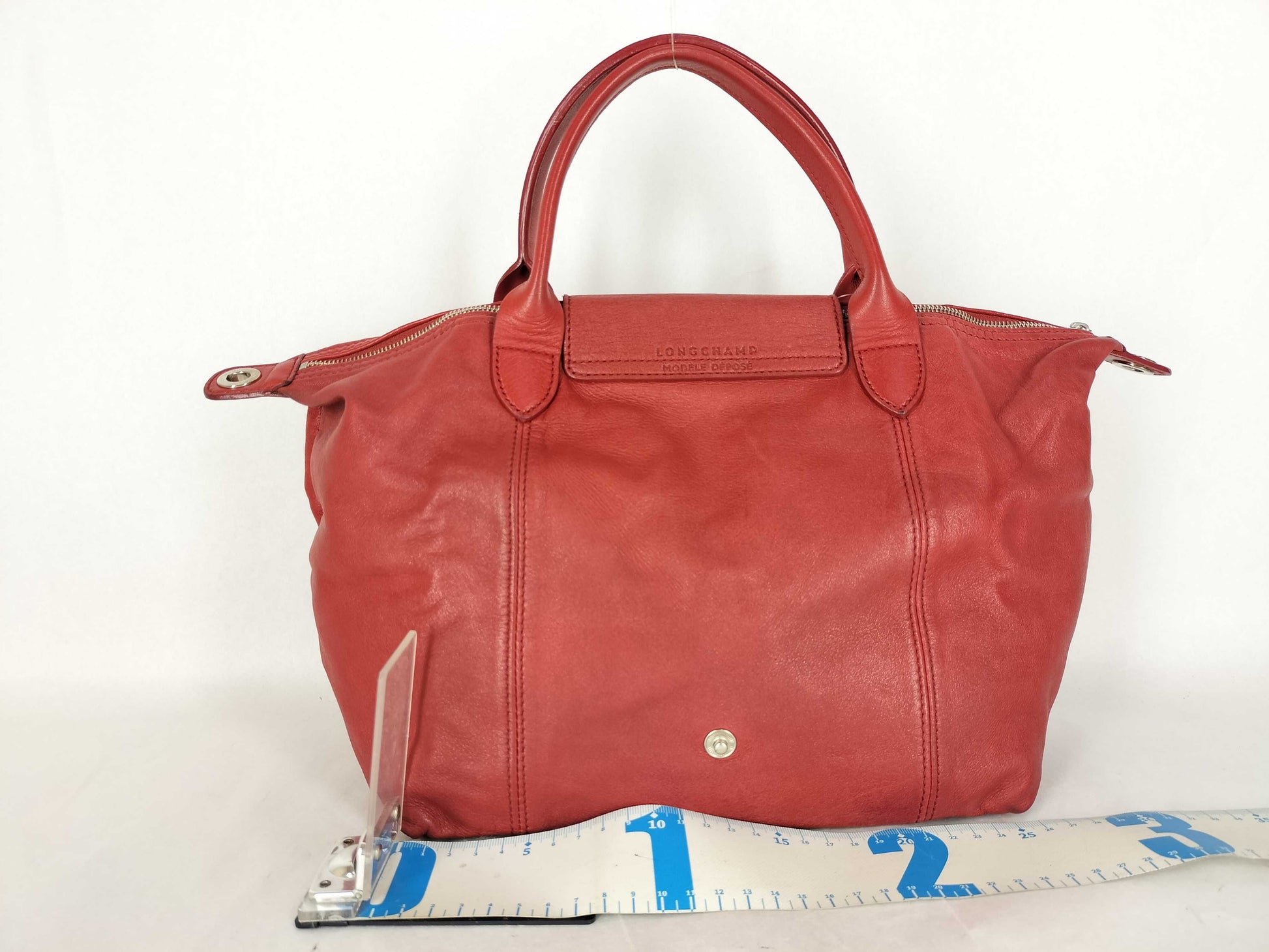 LONG CHAMP Le Pliage 2-Way Handbag Leather Handbag