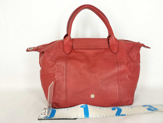 LONG CHAMP Le Pliage 2-Way Handbag Leather Handbag
