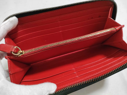 Christian Louboutin round zipper long wallet with dust bag