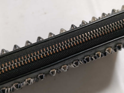 Christian Louboutin round zipper long wallet with dust bag