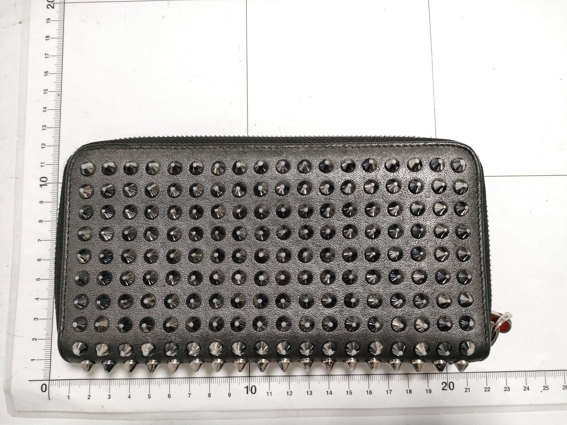Christian Louboutin round zipper long wallet with dust bag