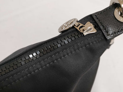 LONG CHAMP 2-Way Le Pliage Shoulder Bag, Nylon, Black