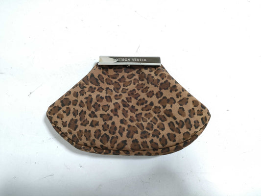 BOTTEGA VENETA Unused Bottega Leopard Print Coin Case