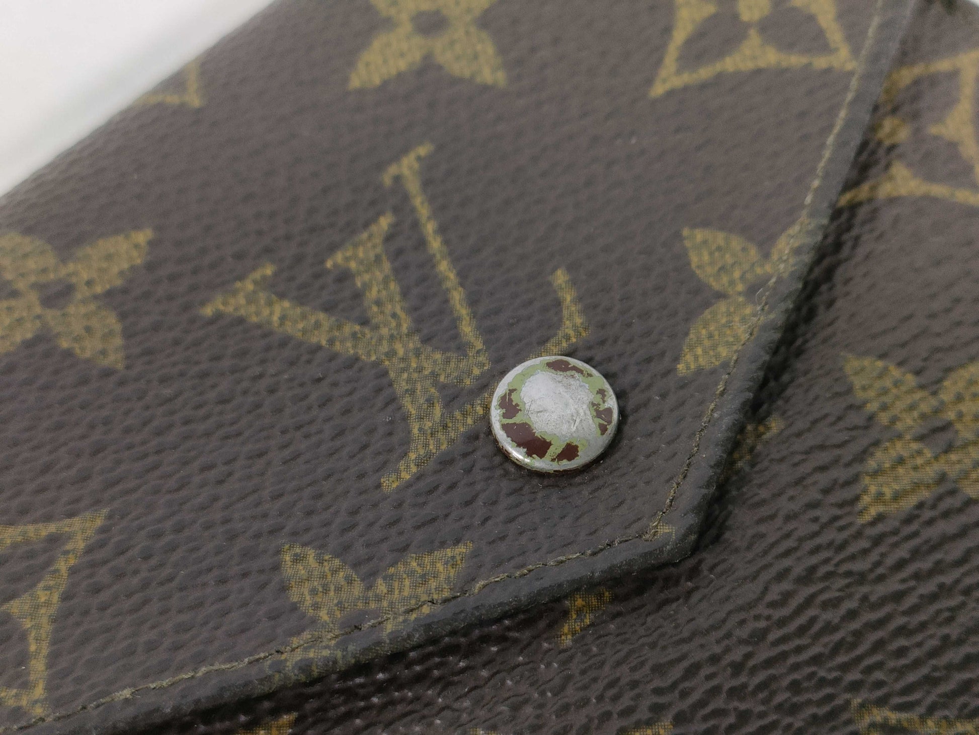 LOUIS VUITTON RFID Unverifiable 9001AN Monogram Louis Vuitton Monogram Monnaie Wallet