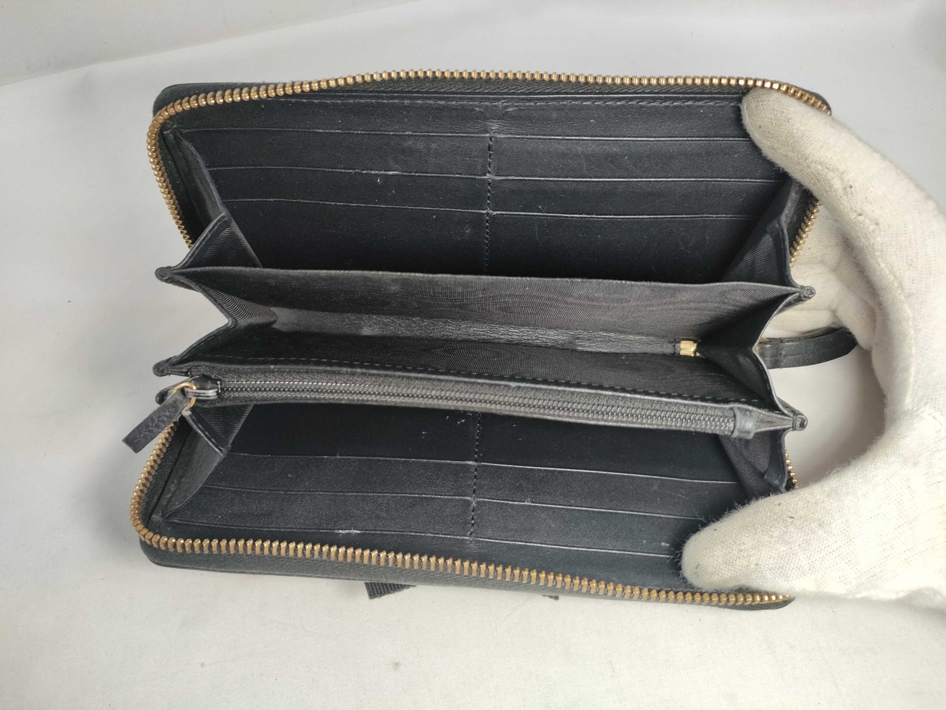 GUCCI Gucci long wallet ribbon wallet