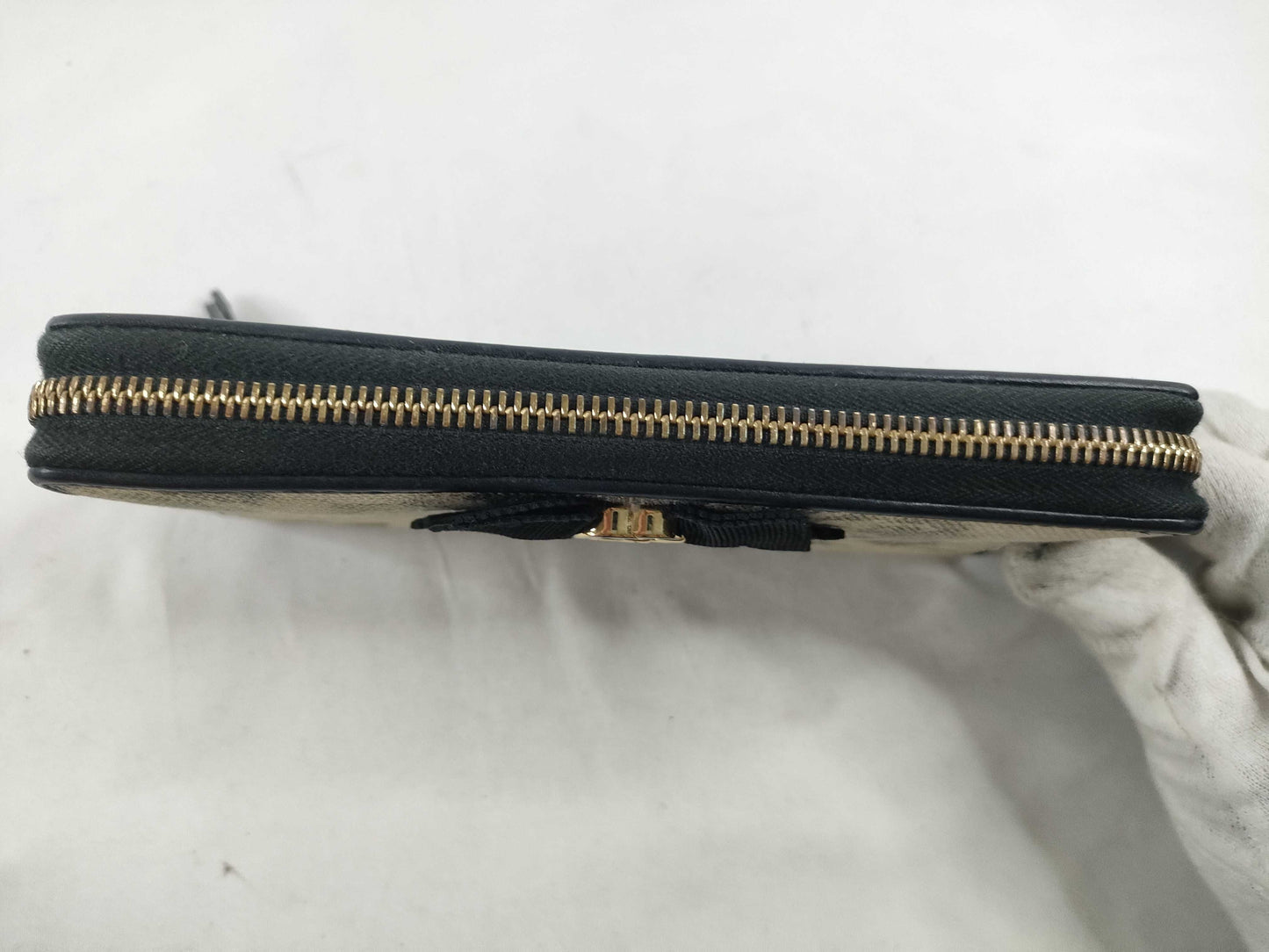 GUCCI Gucci long wallet ribbon wallet