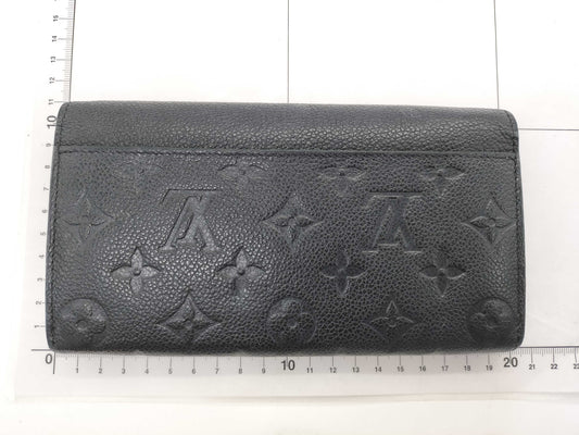 LOUIS VUITTON SP 1195 Monogram Empreinte Long Wallet in Black