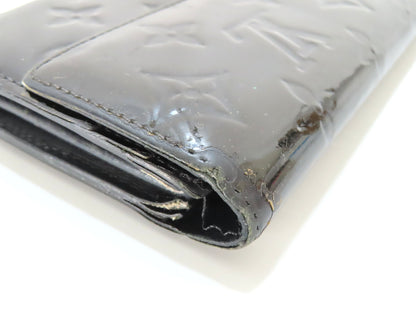 LOUIS VUITTON Vernis Long Wallet in Black