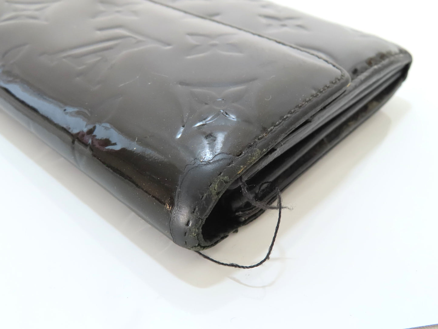 LOUIS VUITTON Vernis Long Wallet in Black