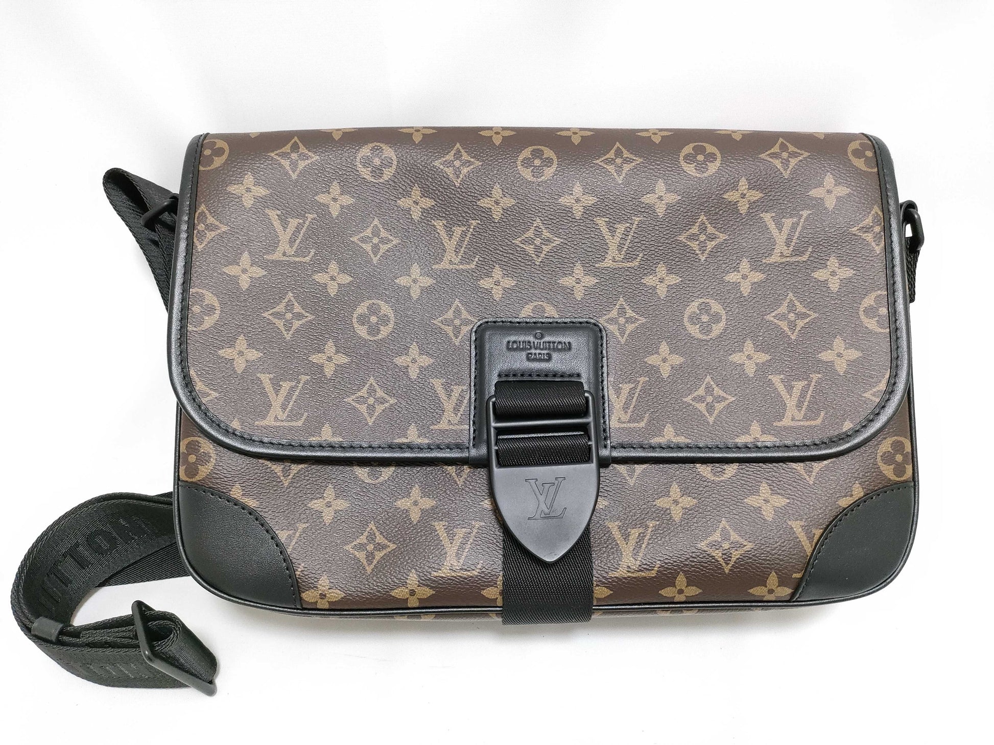 LOUIS VUITTON Monogram Macassar Arch Messenger Bag M46328 RFID Shoulder Bag