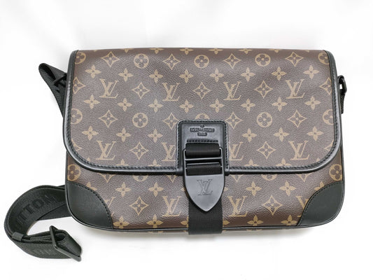 LOUIS VUITTON Monogram Macassar Arch Messenger Bag M46328 RFID Shoulder Bag