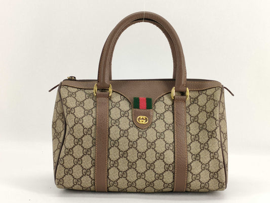 GUCCI GG Supreme Gucci GG Supreme Sherry Handbag Boston Bag