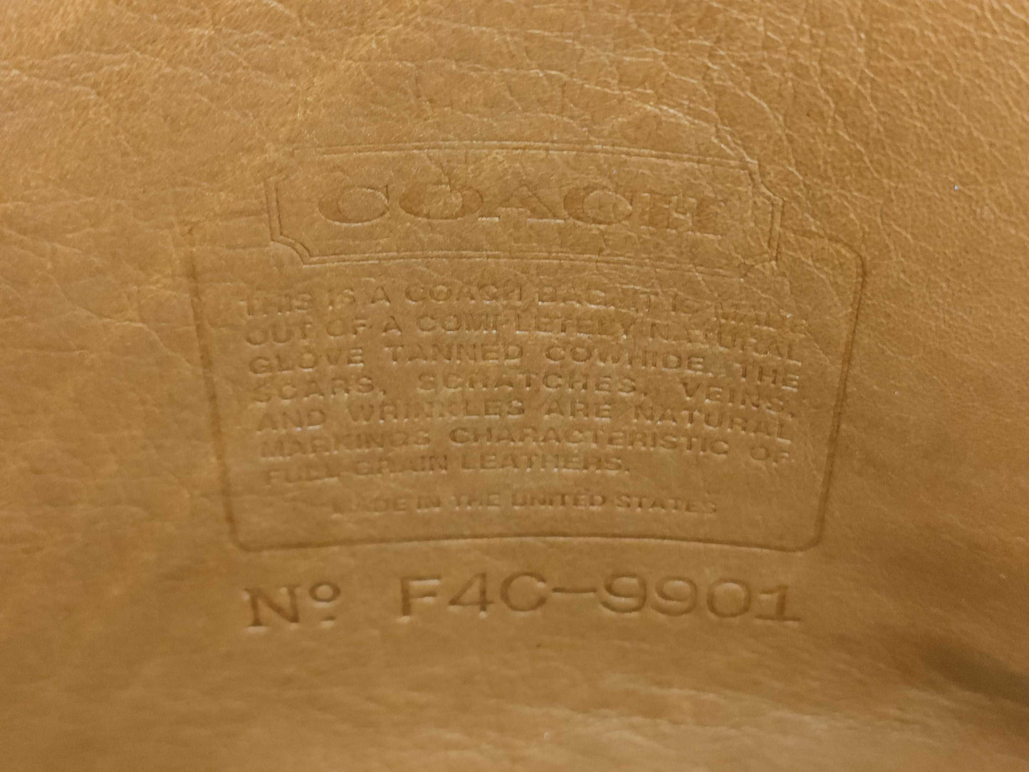 COACH Leather Shoulder Bag Brown Shoulder Bag