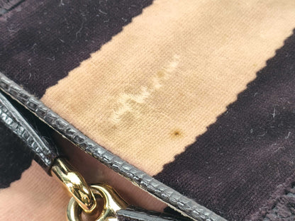 GUCCI Bamboo Gucci GG Suede Bamboo Shoulder Bag Shoulder Bag