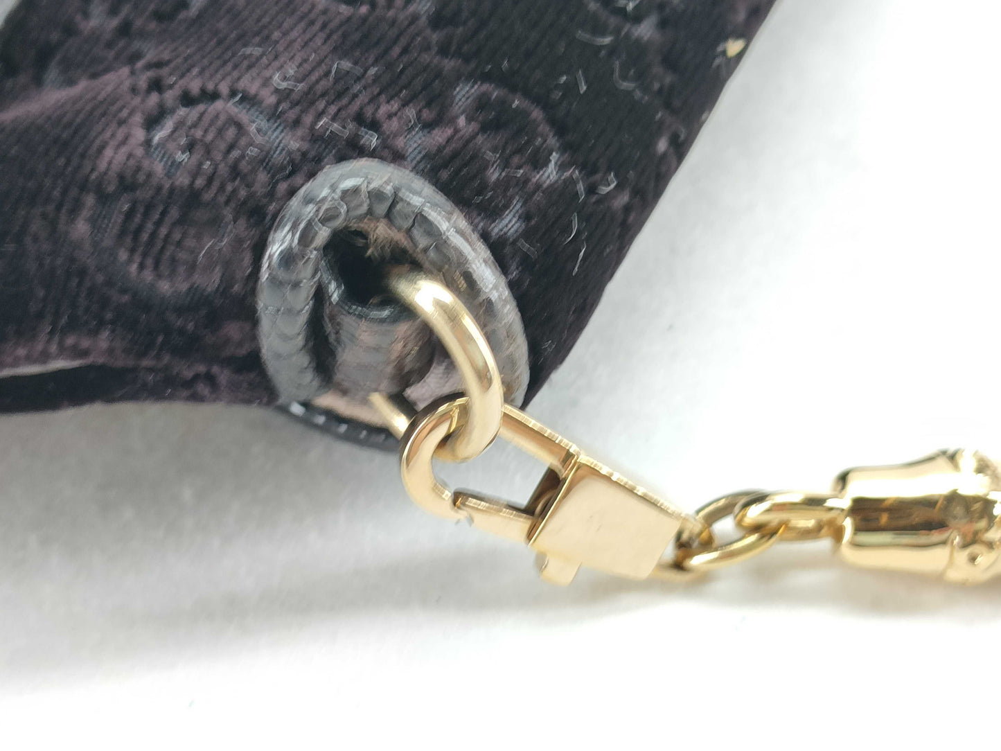 GUCCI Bamboo Gucci GG Suede Bamboo Shoulder Bag Shoulder Bag