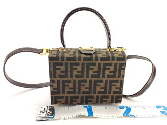FENDI Zucca pattern Fendi Zucca vanity shoulder bag handbag