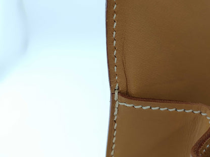 HERMES Drag II Handbag Box Calf □D Natural Handbag