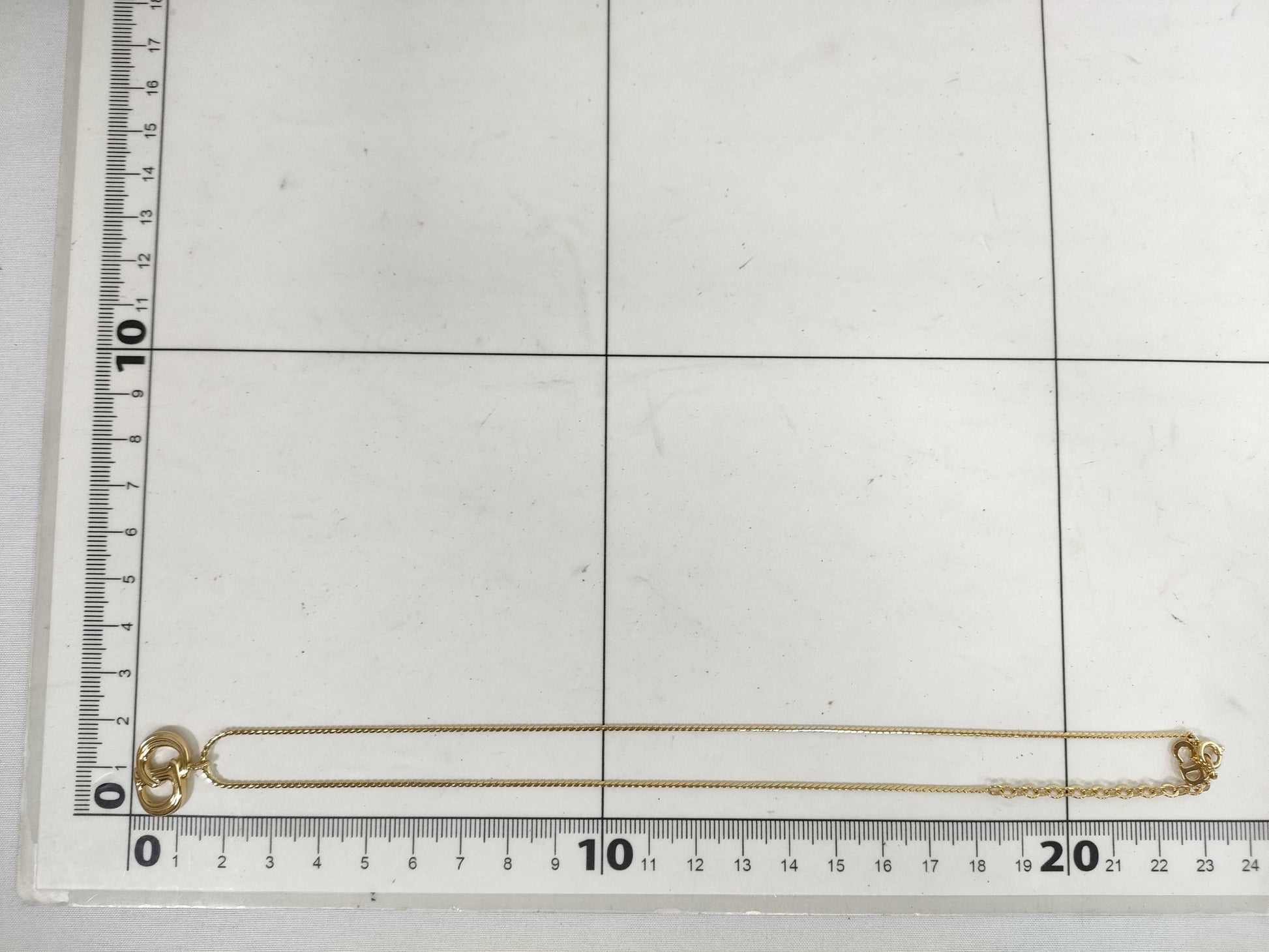 Dior Logo Necklace Gold Necklace