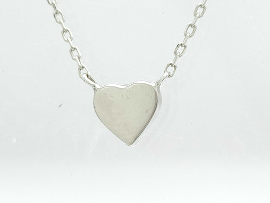 GUCCI Heart 1PD WG Au750 2.1g Necklace 