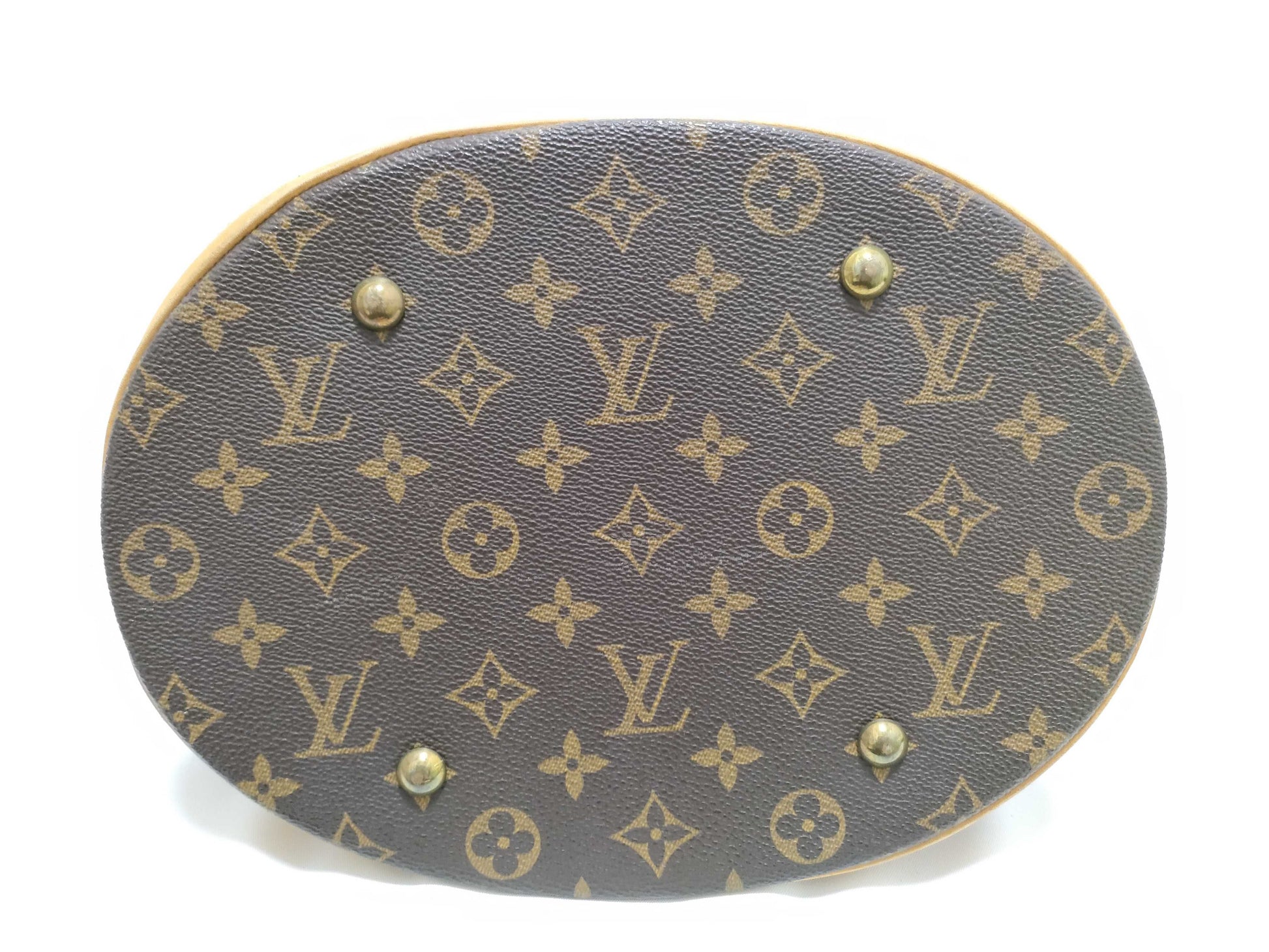 LOUIS VUITTON RFID Unverified Monogram Louis Vuitton Monogram Bucket GM Shoulder Bag
