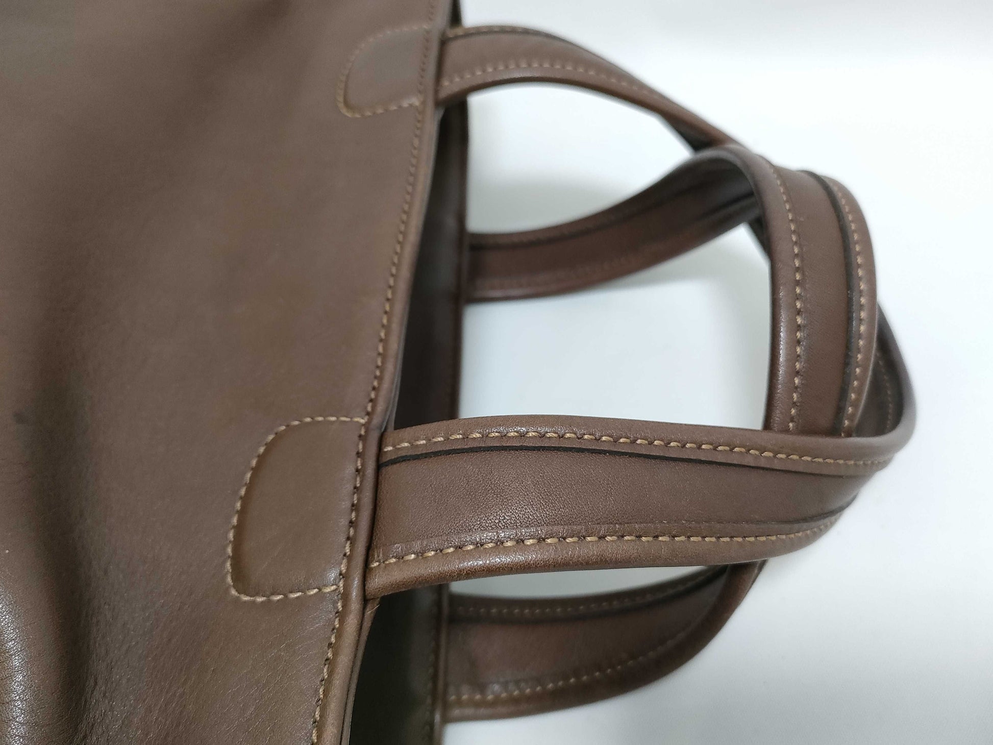 COACH Coach Leather Handbag Brown Handbag