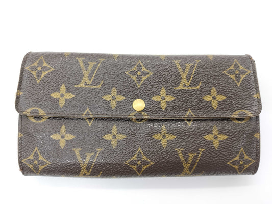 LOUIS VUITTON Monogram Louis Vuitton Monogram Portefeuille Sarah TH0016 Wallet